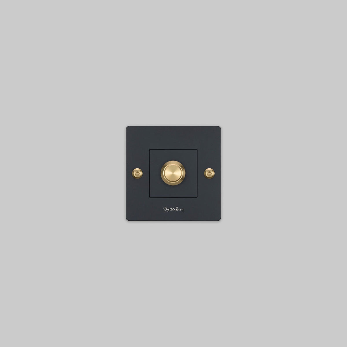 BUSTER + PUNCH® EU - 1G DIMMER / 250W LED / RETRACTIVE SWITCH COMPATIBLE ONLY - smoked bronze