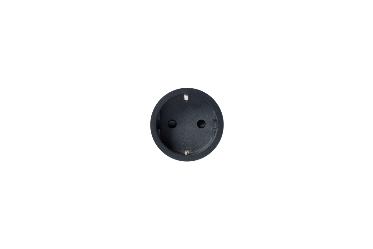 SOCKET 2.0 - 1 stikk - Til Stein/tre plater mellom 5-30mm - Ø48mm - Brushed black steel - PRADO
