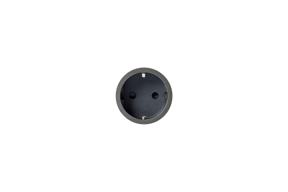 SOCKET 2.0 - 1 stikk - Kant til gips - Ø48mm - Brushed Canon Fusil Dark - PRADO