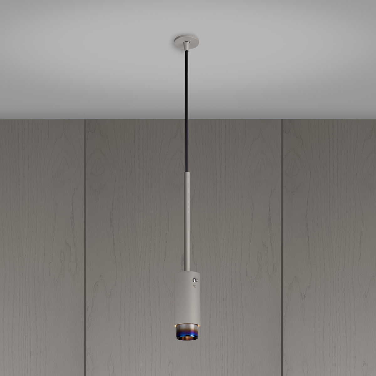 EXHAUST PENDANT / LINEAR / STONE / BURNT STEEL - BUSTER + PUNCH®