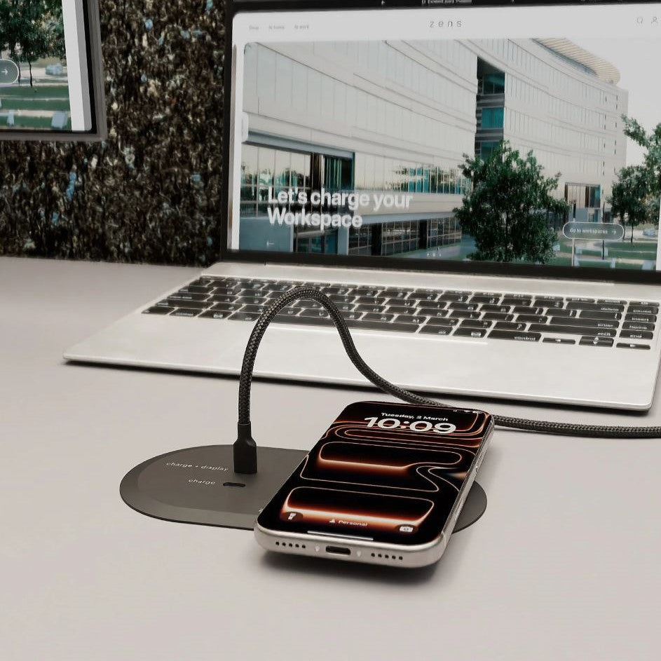 Zens PuK Combi HDMI – innfelt docking og Qi2-lader