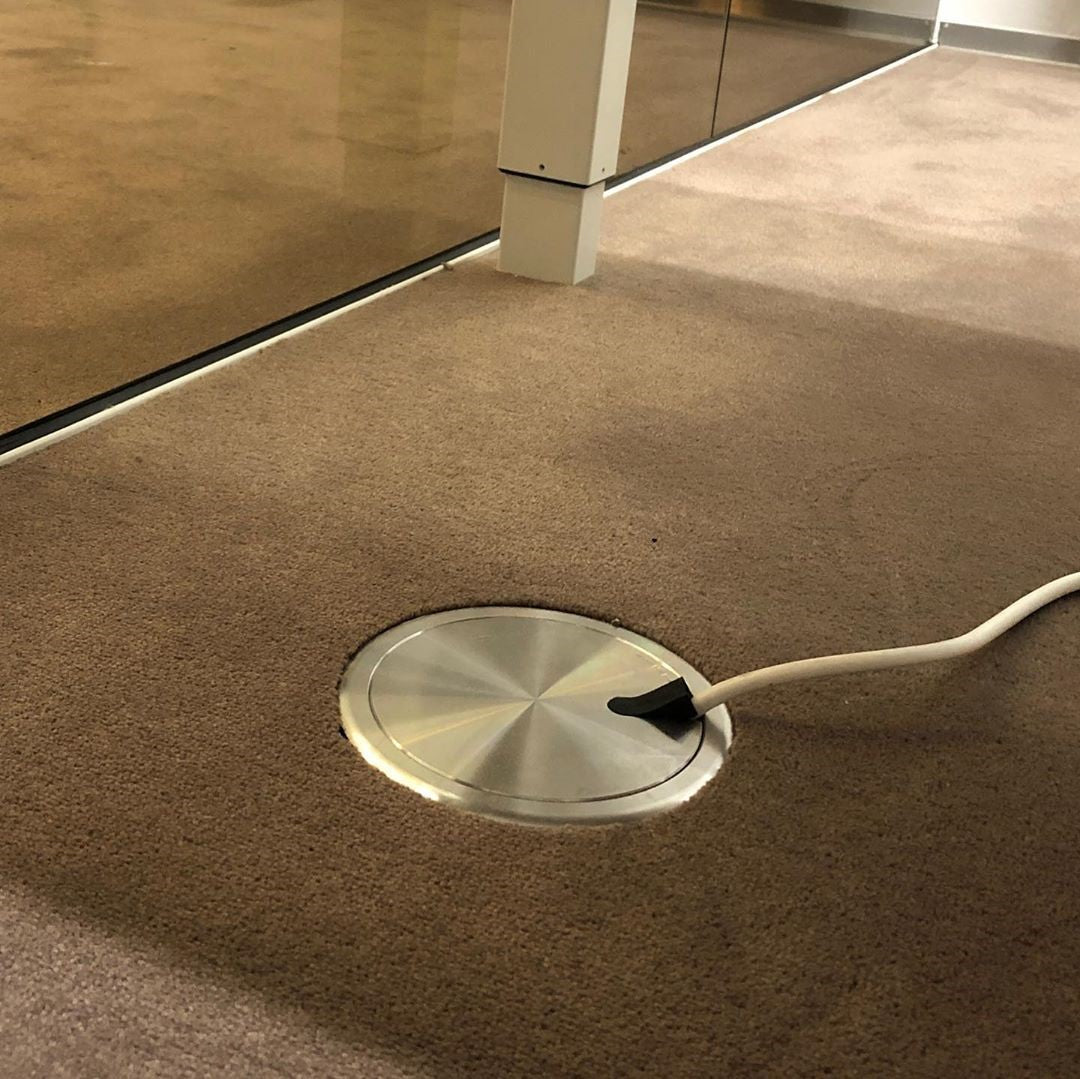 2HOME.NO® BAASTRUP - RUND - VIP Copenhagen 150 - Med 3mm buet Flens - 2 Stikk + 2 DATA - Rustfritt stål - bilde 3
