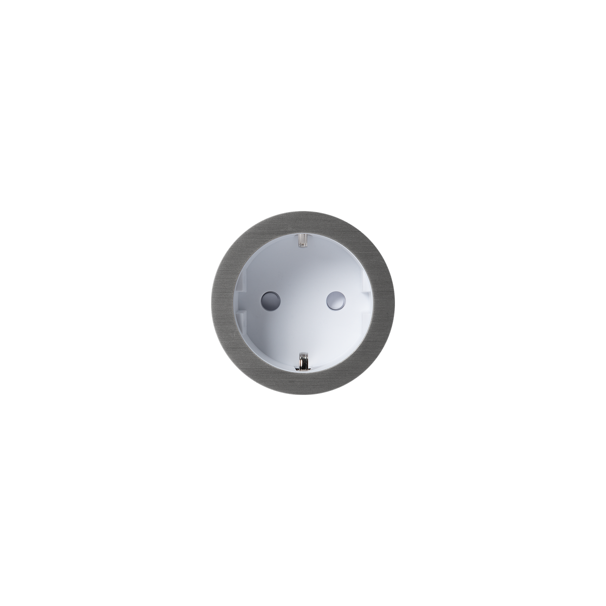 PRADO | Socket 2.0 Type F – Tre/stein – Ø52 mm – Hvit / Canon de Fusil Dark