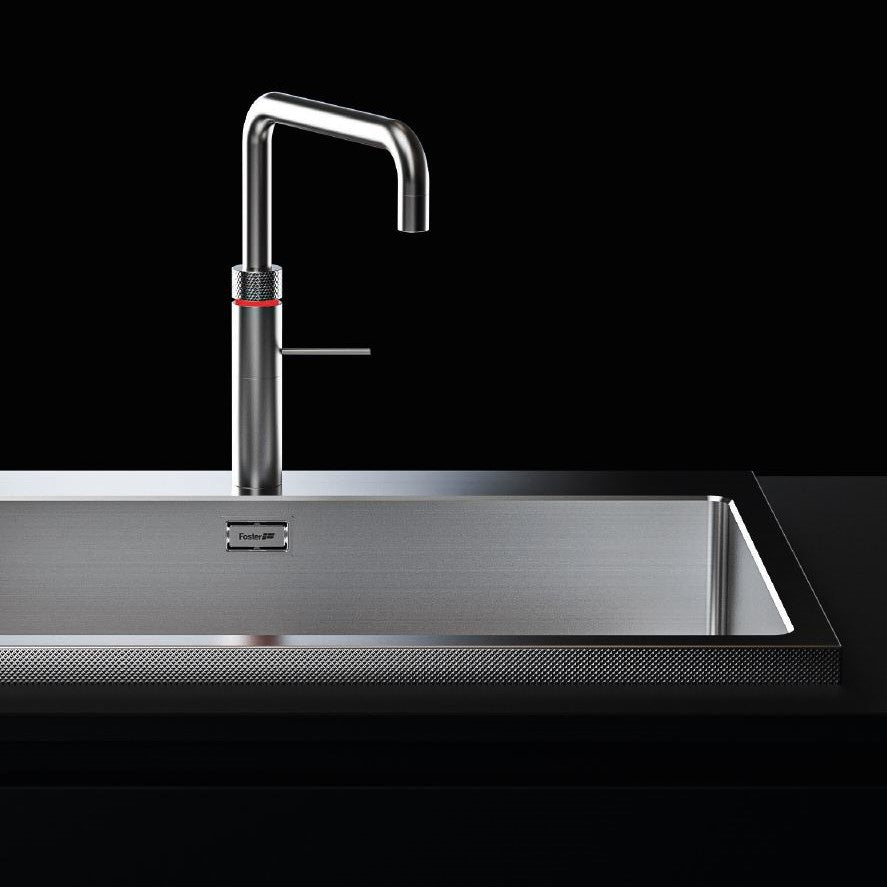 "Quooker-testet" kjøkkenvask med 25MM KANT med diamantmønster til 80cm skap - 770X520x195mm - Stainless steel - bilde 2