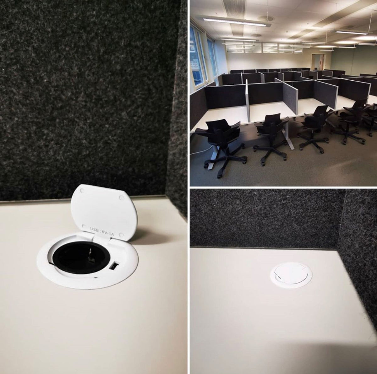 RING | 1 STIKK + 1 USB-A | MATT HVIT - bilde 4