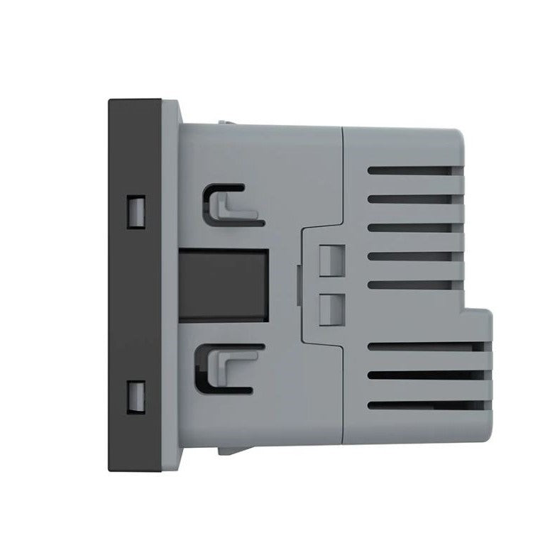1 Stikkontakt + 1 USB-C (18W) - Matt sort - bilde 3