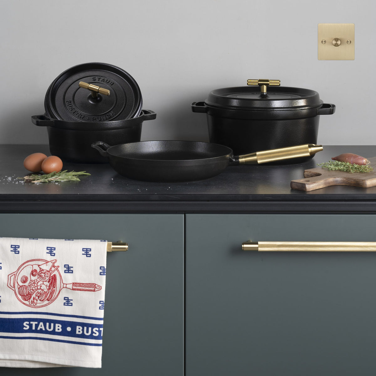 BUSTER + PUNCH® KJØKKENHÅNDKLE | KITCHEN TOWEL / STAUB / FULL ENGLISH / BLUE