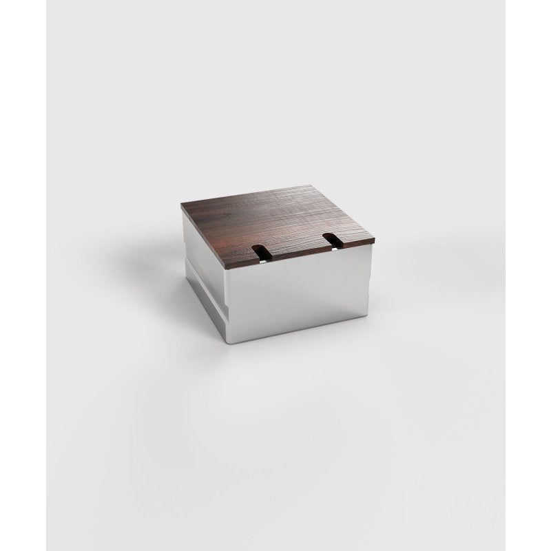 2HOME.NO® - 8802B - FIRKANTET - 2 Modul - LOKK ER HELT FLUSH - PARKETT LIMES PÅ LOKK - HELT FLUSH - 2 Stikkontakter - bilde 4