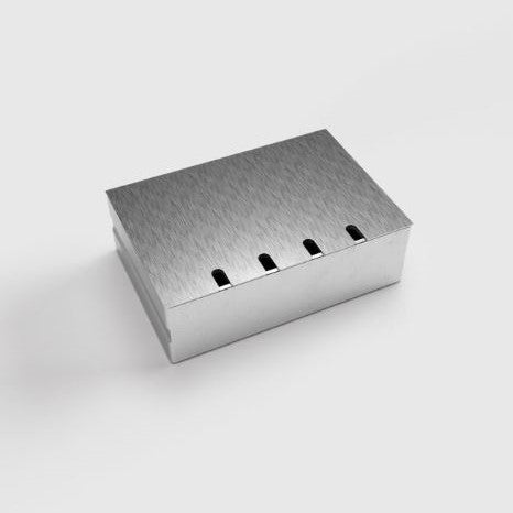 BS - 8804E - FIRKANTET GULVBOKS - 3 Stikkontakter + 2 RJ45 CATA - Stainless steel lokk - bilde 3