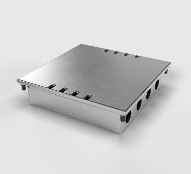 2HOME.NO® - 8808B - FIRKANTET - 8 Modul - LOKK ER HELT FLUSH - PARKETT LIMES PÅ LOKK - 8 Stikkontakter - bilde 4
