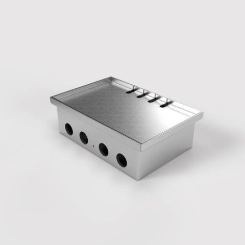 8804T | FIRKANTET GULVBOKS - 4 MODUL | LEGG PARKETT I LOKK | 4 Stikkontakter - bilde 4