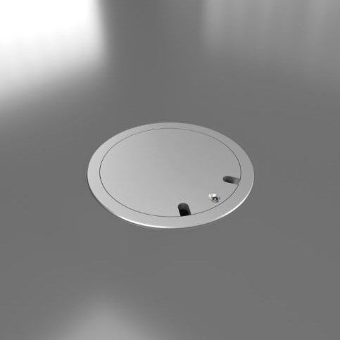 BS - 9902D | RUND GULVBOKS - IP65 | 2 STIKK | LOKK ER VENDBART - ALU - bilde 4