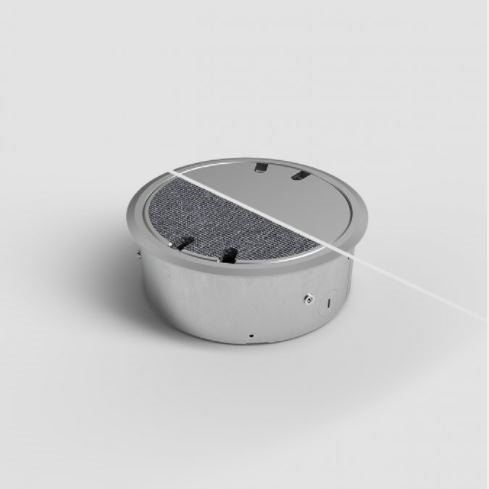 2HOME.NO® - RUND GULVBOKS FOR NEDFELLING I GULV - LOKK ER VENDBART - 4 Stikkontakter - bilde 3