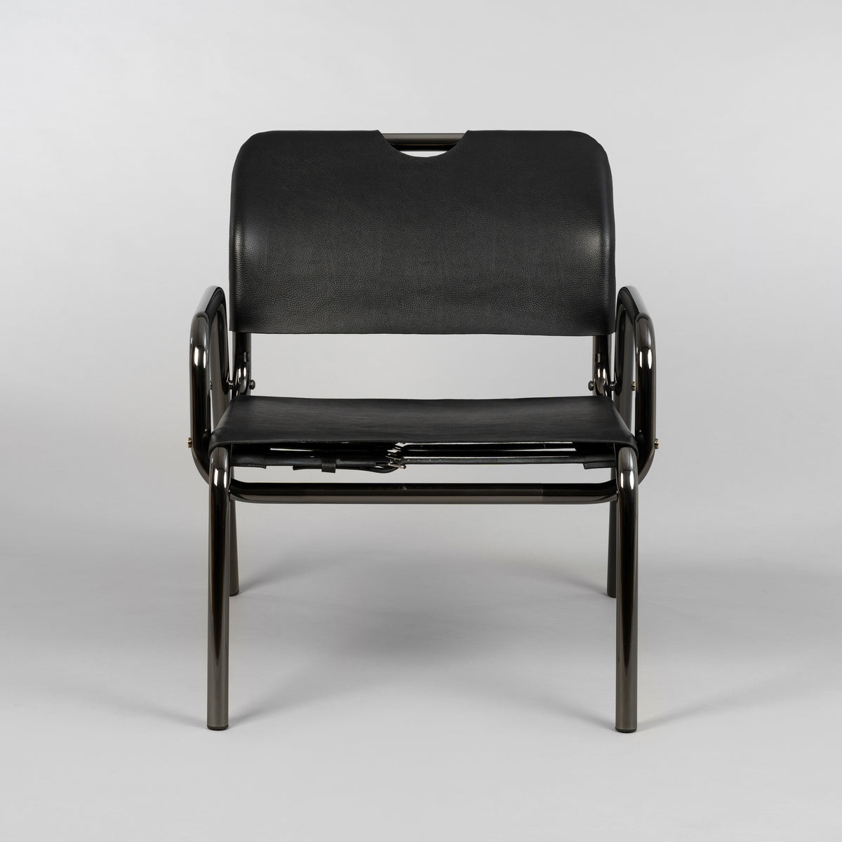 BUSTER + PUNCH® CHOPPER CHAIR | BLACK CHROME / LEATHER