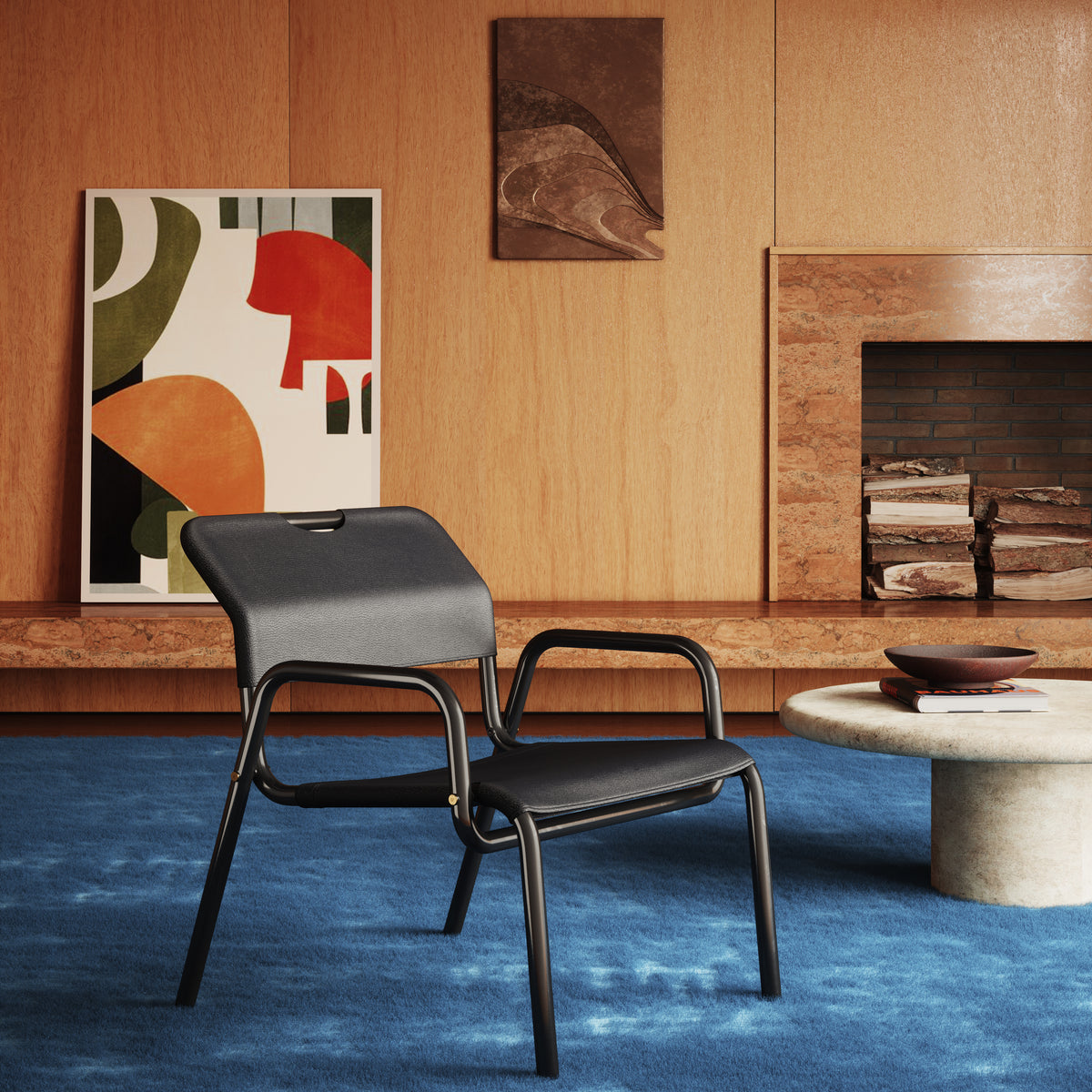 BUSTER + PUNCH® CHOPPER CHAIR | BLACK CHROME / LEATHER