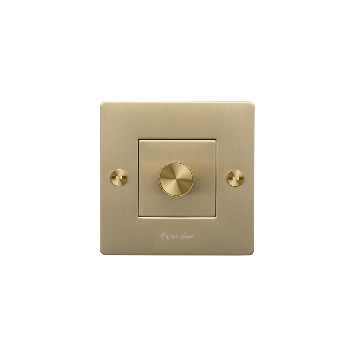 BUSTER + PUNCH | 1G impulsdimmer-sett for smarthus | Brass
