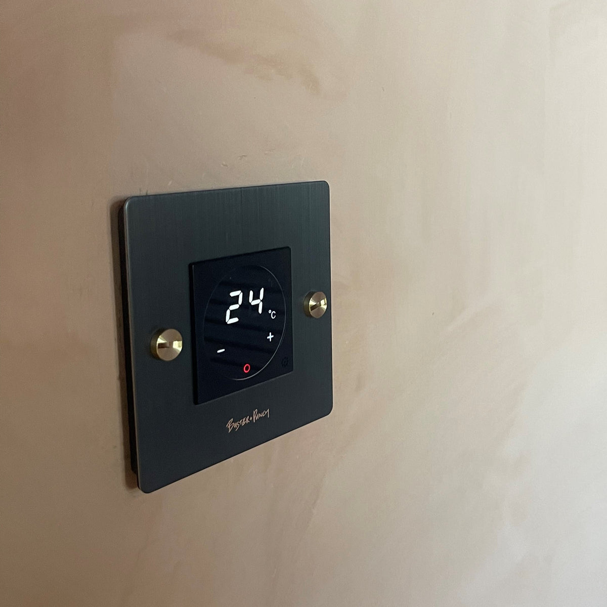 2HOME.NO - Termostat med gulvføler til Buster+Punch rammer - Black - 2HOME.NO®