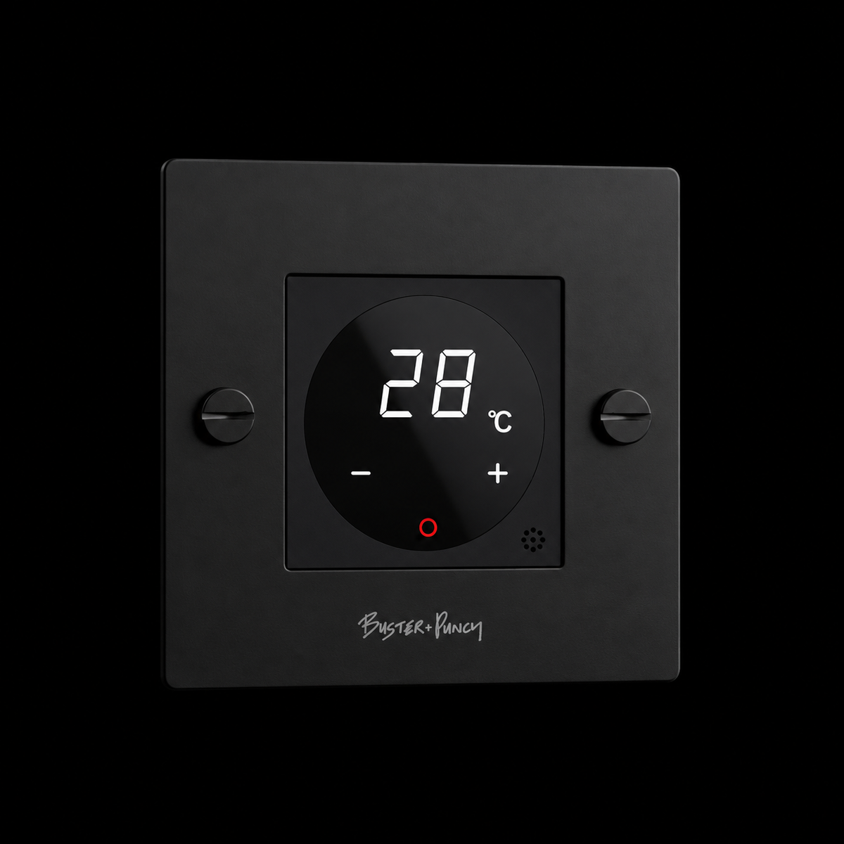 2HOME.NO - Termostat med gulvføler til Buster+Punch rammer - Black - 2HOME.NO®