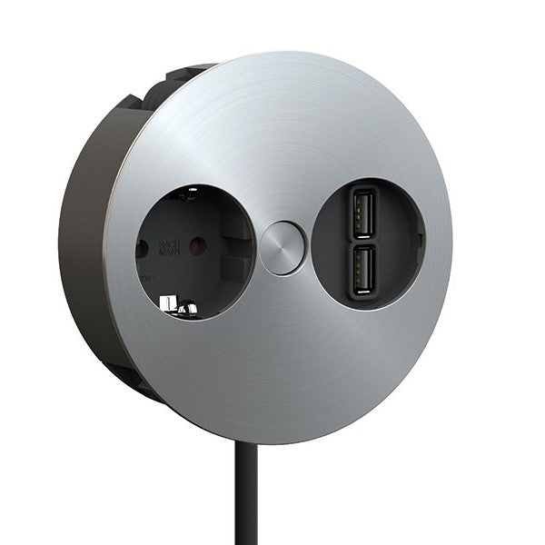 TWIST | 1 STIKK + 2 USB-A | STAINLESS STEEL