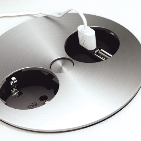 TWIST | 1 STIKK + 2 USB-A | STAINLESS STEEL - bilde 3