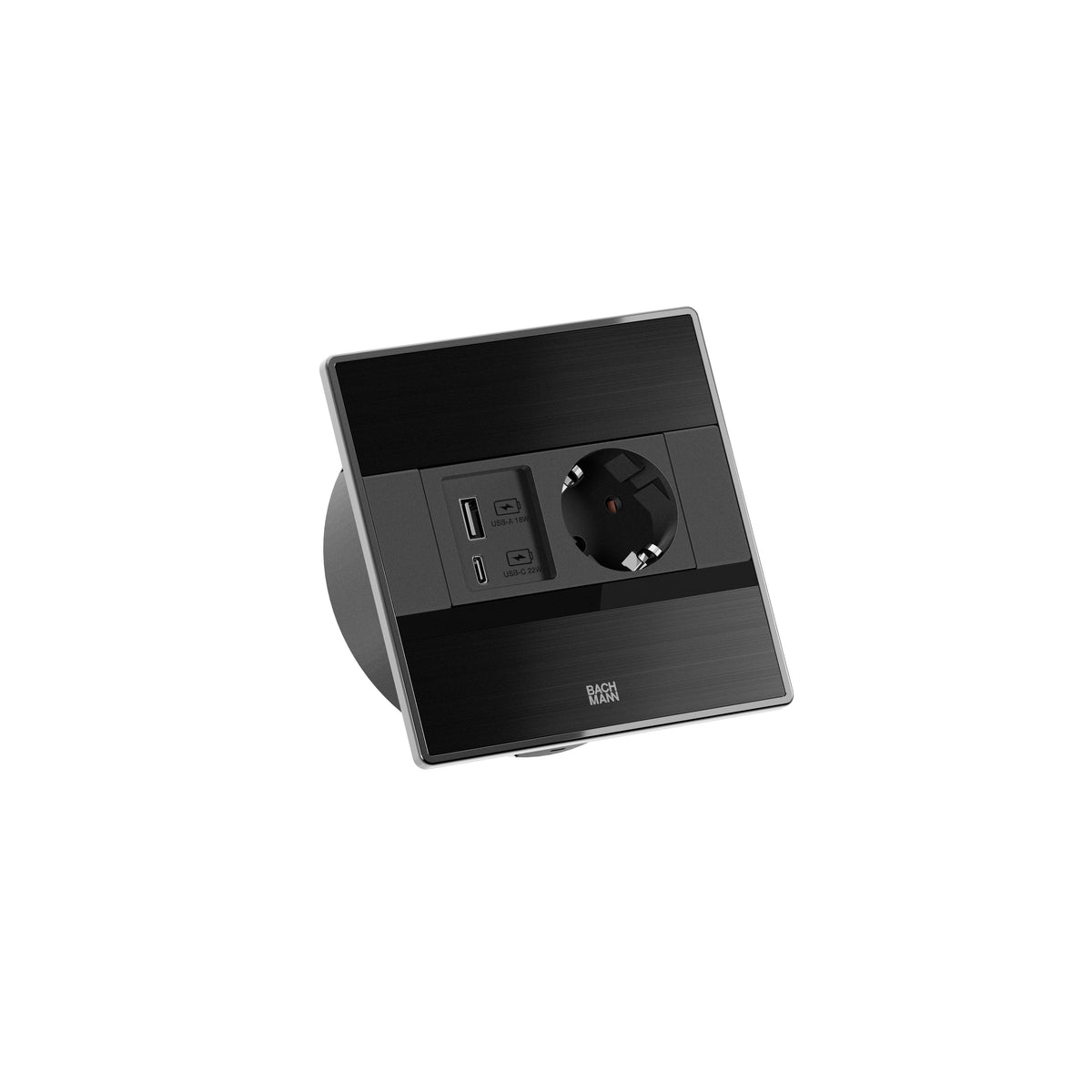 SENSE | 1 STIKK + 2 USB A+C (22W) | MATT SORT - bilde 4