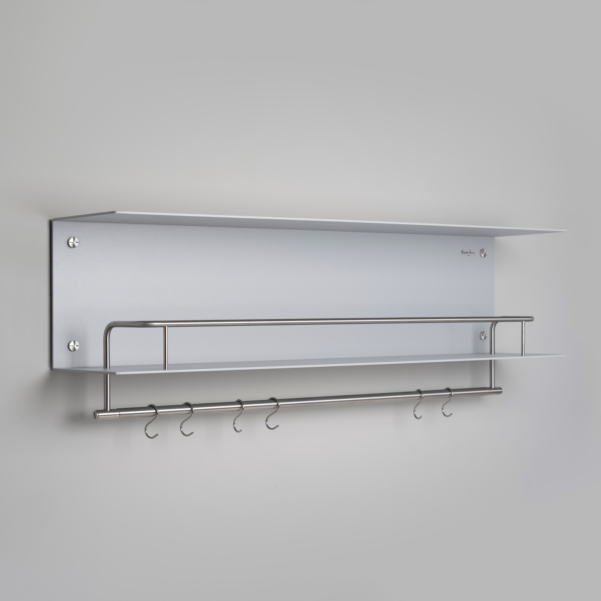 BUSTER + PUNCH® - HANGER SHELF - HYLLE - 1150 mm x 370 X 234 mm - STONE / STEEL