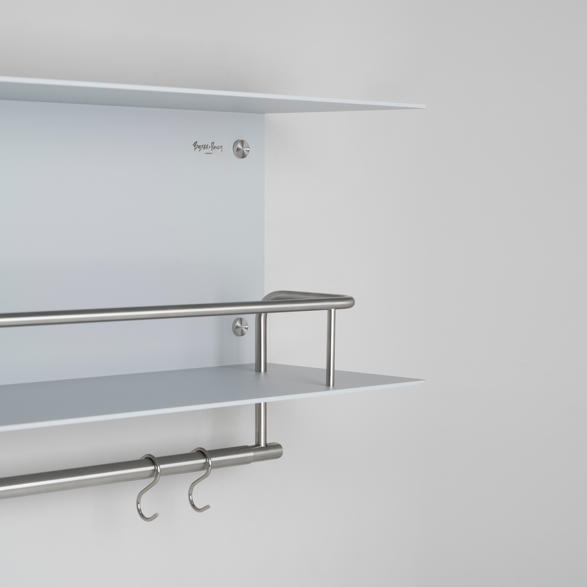 BUSTER + PUNCH® - HANGER SHELF - HYLLE - 1150 mm x 370 X 234 mm - STONE / STEEL - bilde 4