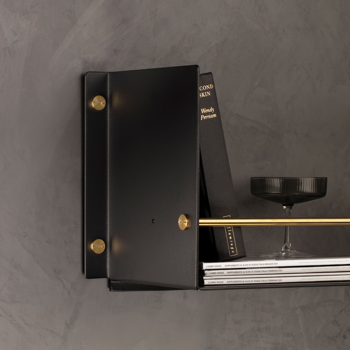 BUSTER + PUNCH® - GIRDER SHELF - HYLLE - 1150 mm x 234 mm - BLACK / BRASS - bilde 2