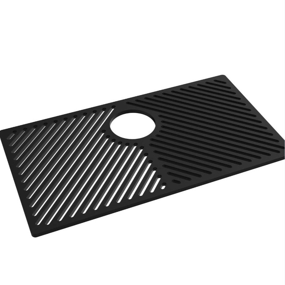 Bunnmatte til vask, 690x380mm - SORT