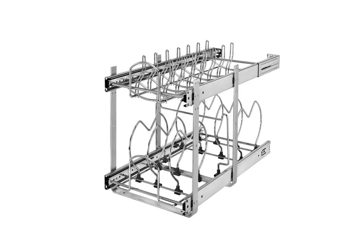 REV-A-SHELF gryte- og panneuttrekk – 2 nivåer – 53,3 cm – krom