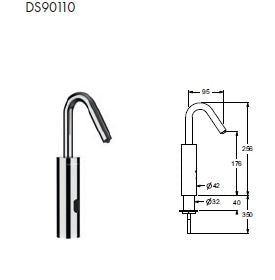 GUGLIELMI SÅPEDISPENSER M/SENSOR - 300ml - 05 - Chrome finish - bilde 2