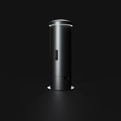 BS - ESP24 Uttakssøyle gatemontering IP44 - Med LED-LYS 3000k i lokket - 3mm STAINLESS STEEL - bilde 3