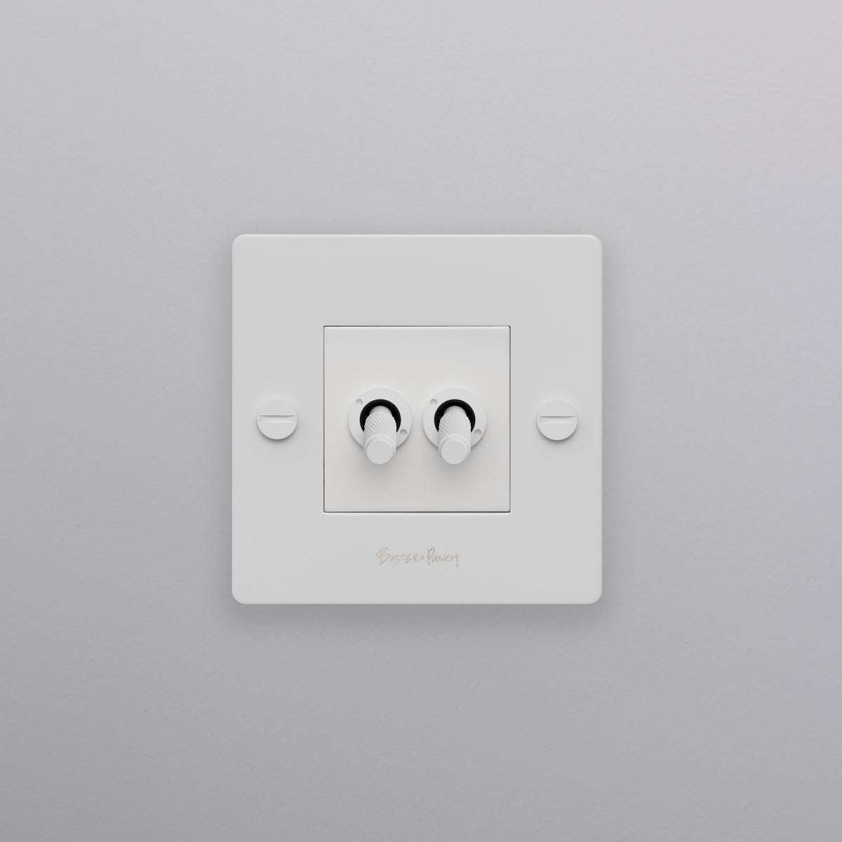 BUSTER + PUNCH® EU - 1G DOUBLE TOGGLE SWITCH white - bilde 2