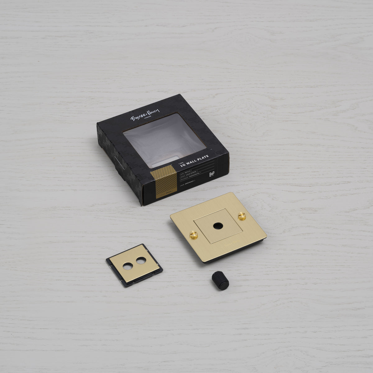 BUSTER + PUNCH® EU - 1G WALL PLATE / white - bilde 2