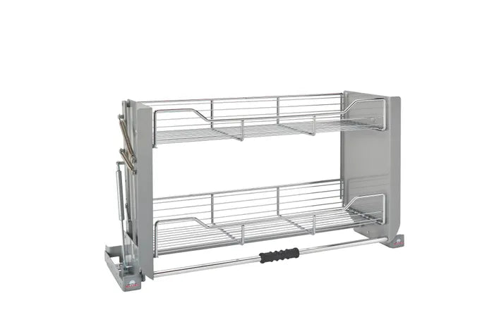 REV-A-SHELF nedtrekkbar hylle til overskap – 91,4 cm – krom
