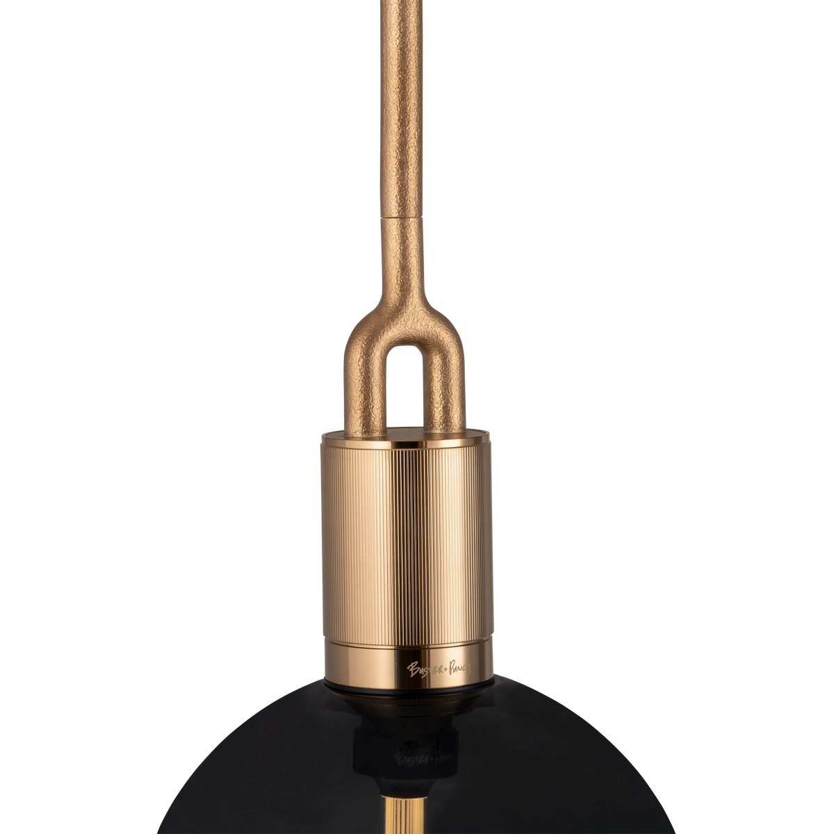 FORKED PENDANT / GLOBE / SMOKED - Large - Brass - bilde 2