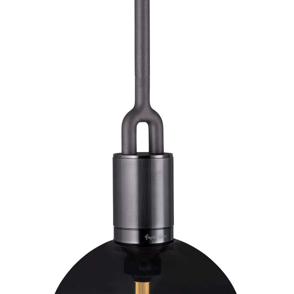FORKED PENDANT / GLOBE / SMOKED - Medium - Gun metal - bilde 2
