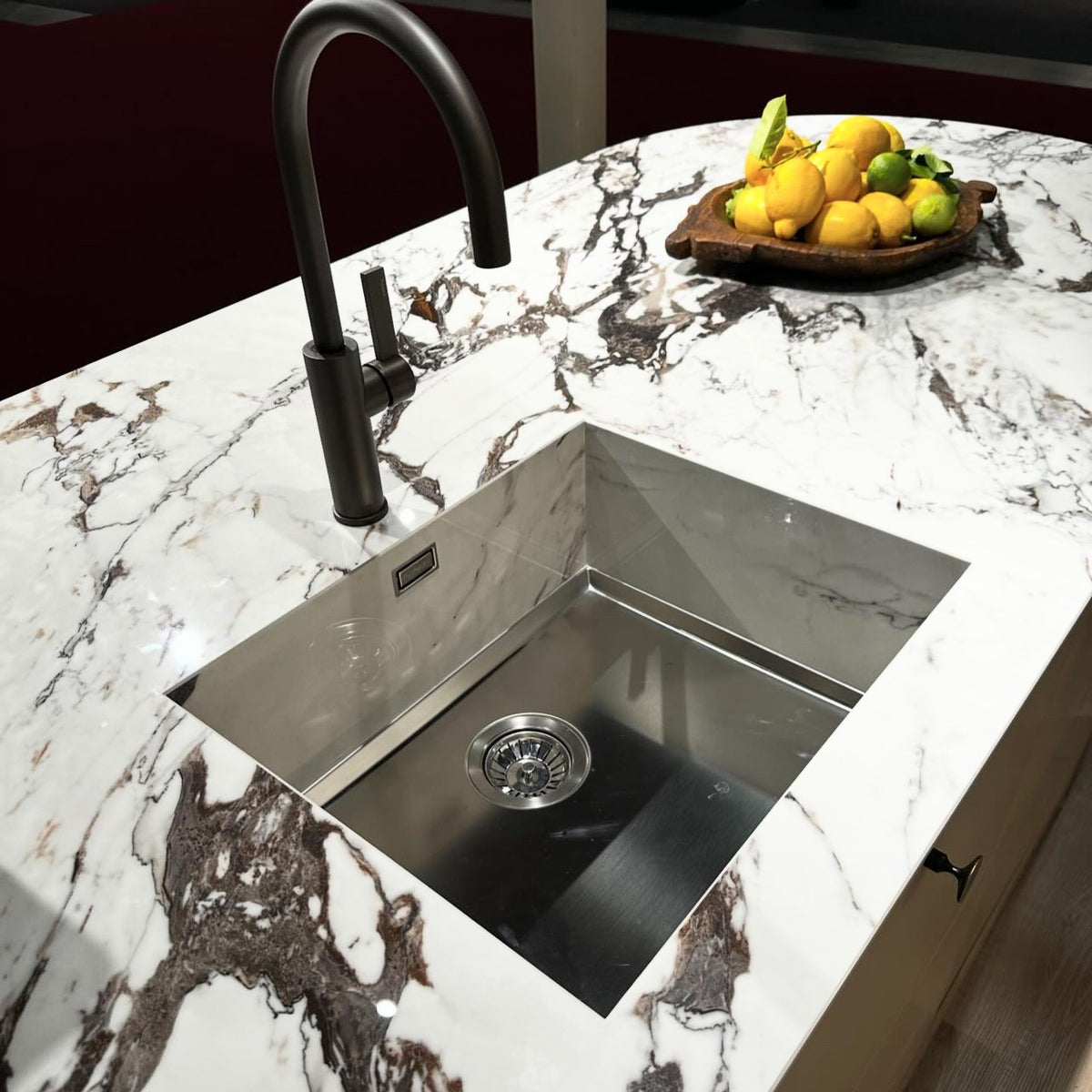 Kjøkkenvask bunn til Stein, Dekton eller Corian - 546x446x20mm - Phantom Base - Stainless steel - bilde 2