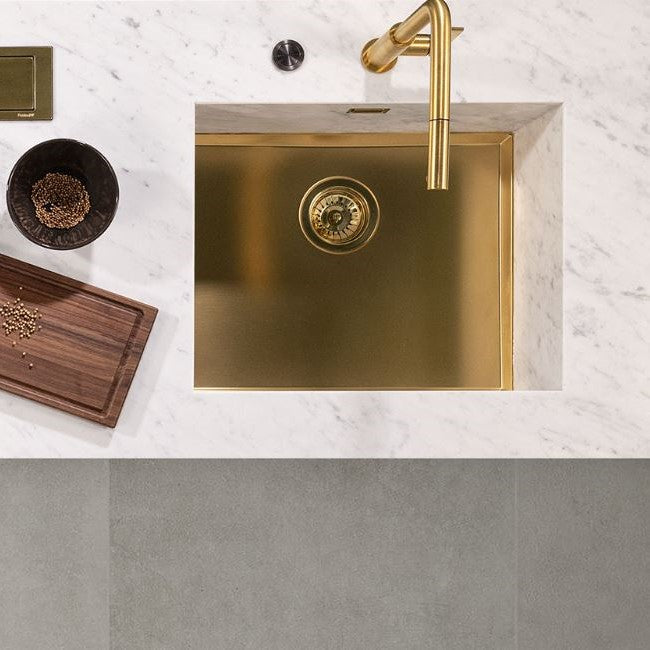 Kjøkkenvask bunn til Stein, Dekton eller Corian - 710x400x20mm - Phantom Base - GULL - bilde 2