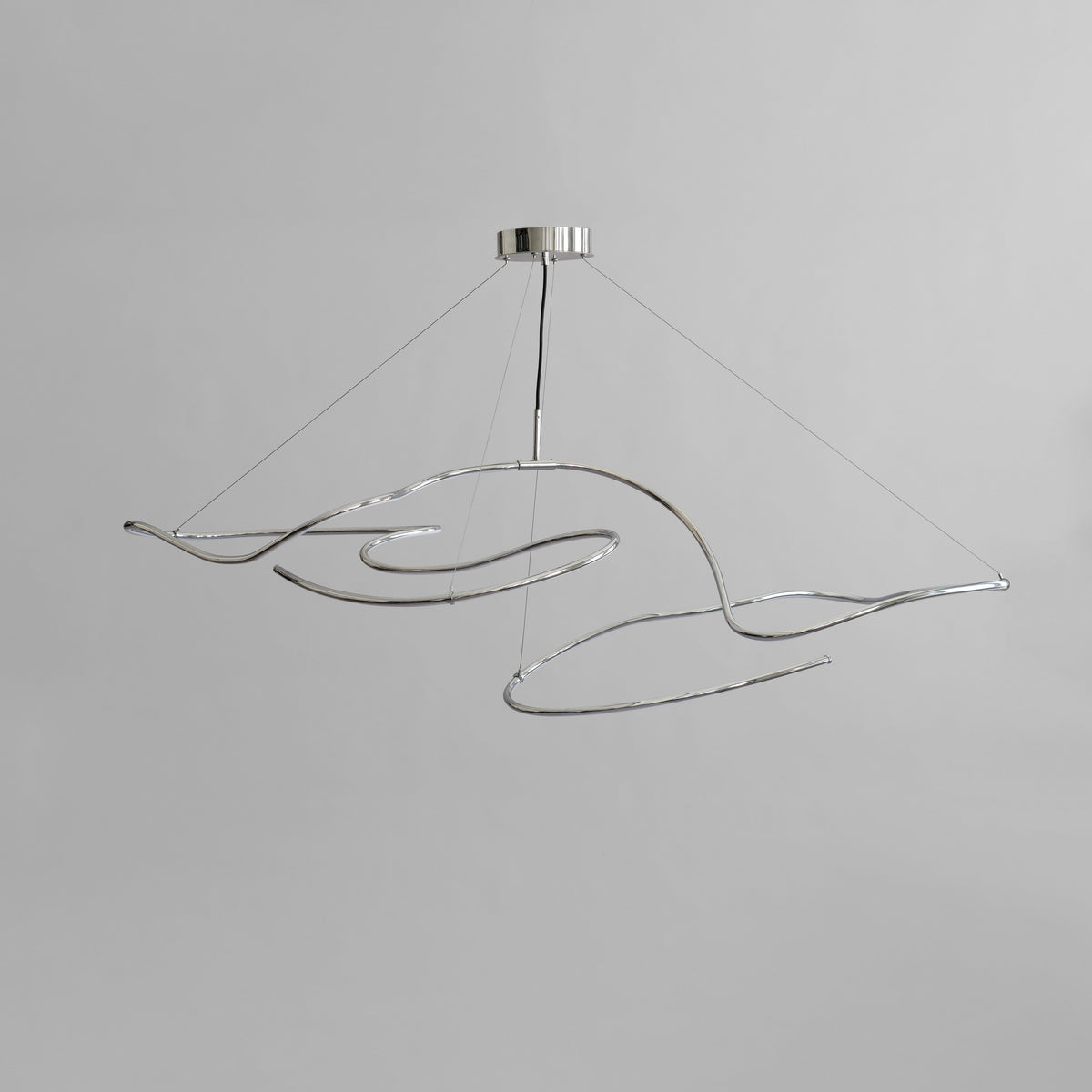 101 Copenhagen - PENDELLAMPE - Ghost Chandelier - Big - Chrome (5 m)