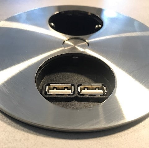 TWIST | 1 STIKK + 2 USB-A | STAINLESS STEEL - bilde 4