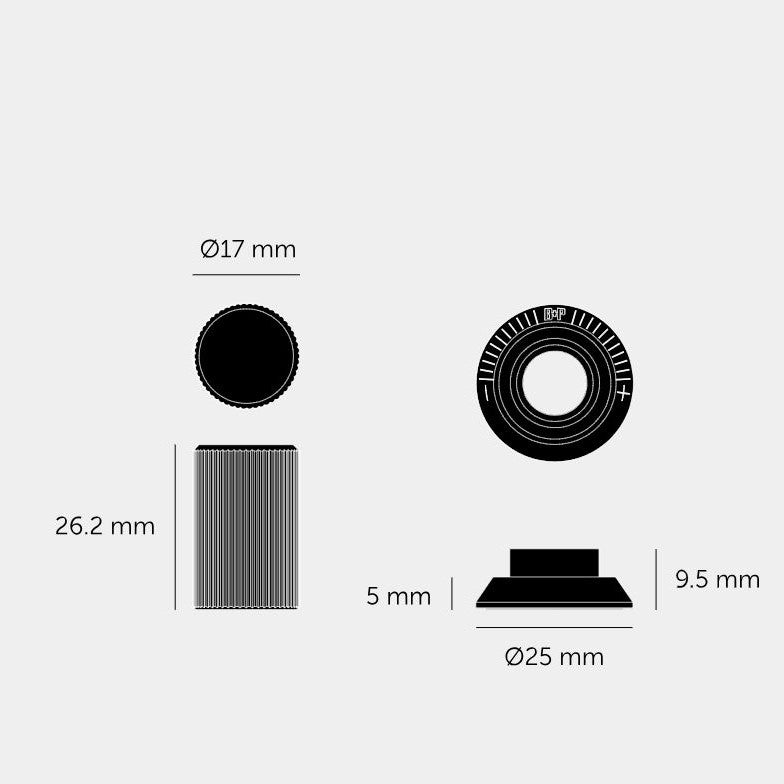 BUSTER + PUNCH | DETAIL KIT / DIMMER / LINEAR / NO TORX CAPS / BLACK - bilde 2