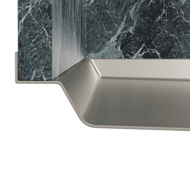 Kjøkkenvask bunn til Stein, Dekton eller Corian - 710x400x20mm - Phantom Base - STAINLESS STEEL - bilde 3