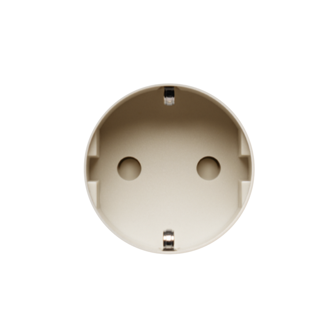 Socket 3.0 - Veggmontert stikkontakt for innsparkling for gipsvegg mellom 3,6-20mm - Helt flush | 1 STIKK | KREM