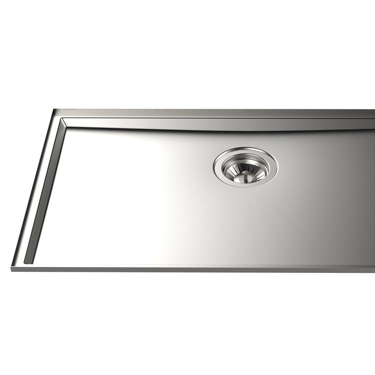 Kjøkkenvask bunn til Stein, Dekton eller Corian - 710x400x20mm - Phantom Base - STAINLESS STEEL - bilde 4