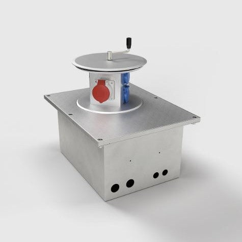 SV501 | UTENDØRS GULVBOKS - Tåler 6,5 tonn | 8 STIKK eller 1 CEE 5/16A 400V / 6h + 6 Schuko eller 1 CEE 5/32A 400V / 6h + 6 Schuko | IP67 - Utendørs - STEEL - bilde 4