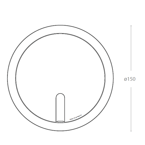 2HOME.NO® BAASTRUP - VIP Copenhagen 150 - Med 3mm buet flens - 2 Stikk + 2 DATA - Messing - bilde 4