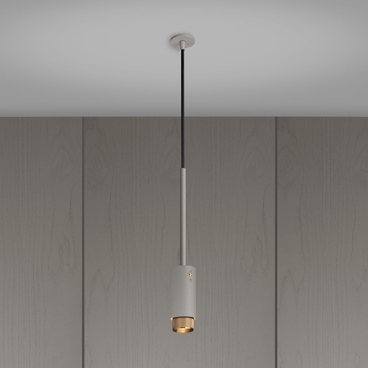 EXHAUST PENDANT / LINEAR / STONE / BRASS - BUSTER + PUNCH®