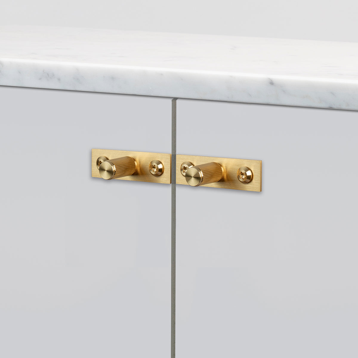 BUSTER + PUNCH® - FURNITURE KNOB / PLATE / LINEAR / 2 stk - BRASS
