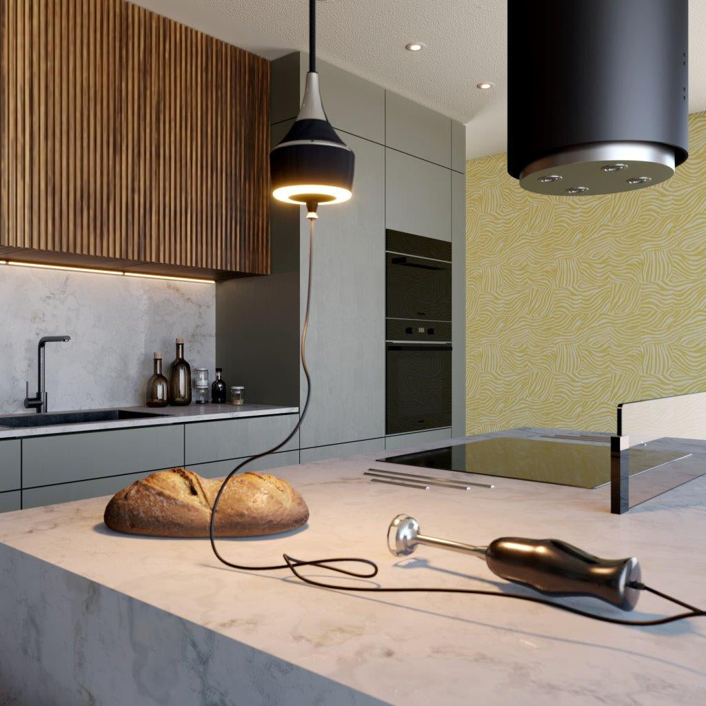 MERCURY - LED lys & stikkontakt - Black chrome finish - bilde 3